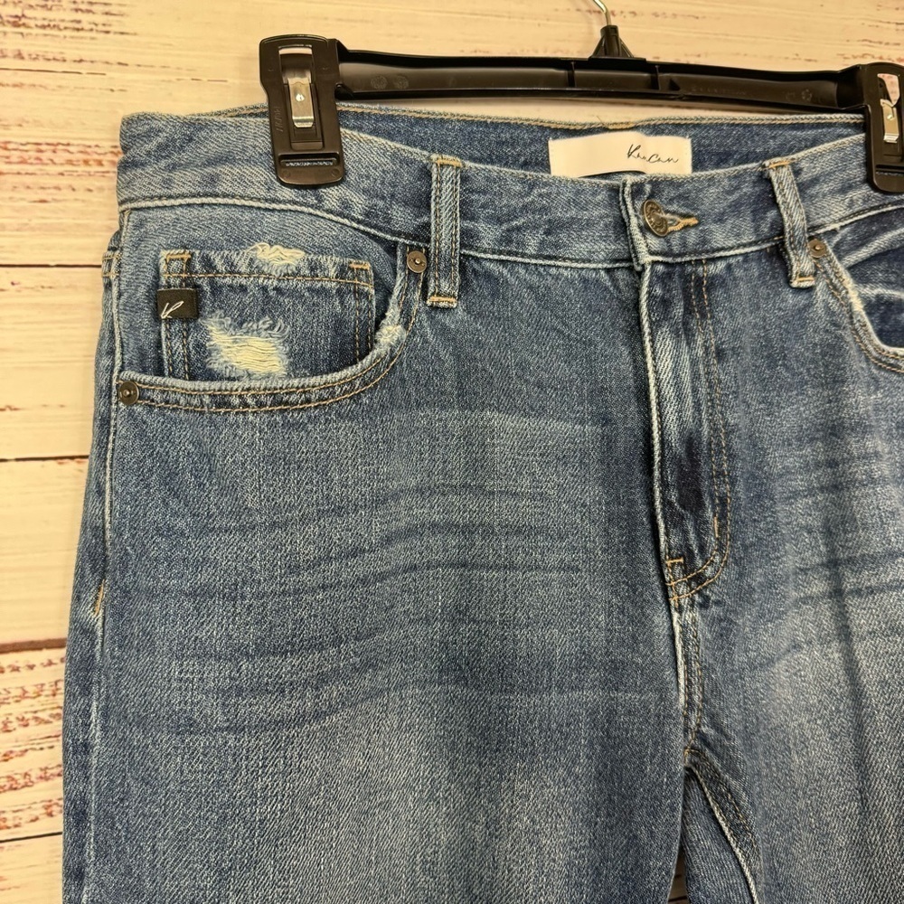KanCan jeans ripped cuffed boyfriend size 9 stretchy causal jeans - Picture 7 of 8